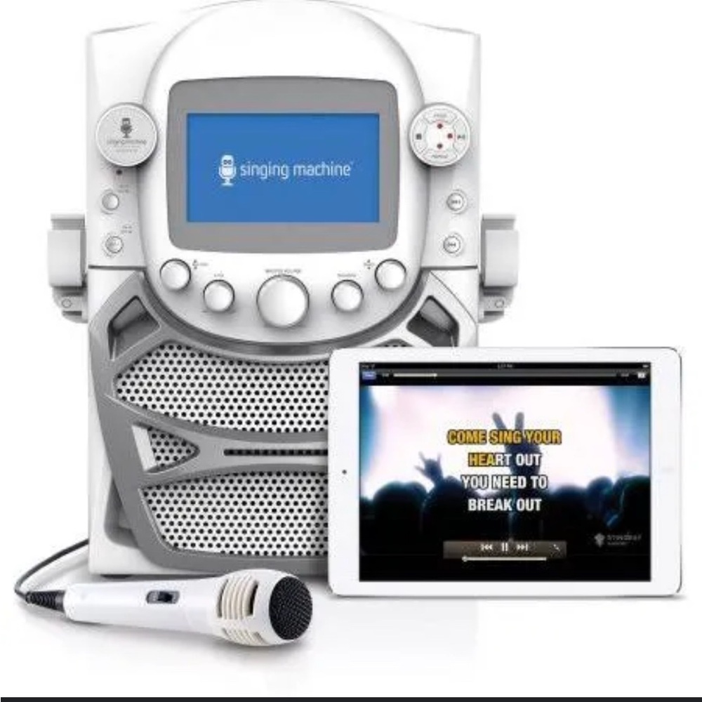 Singing Machine Karaoke System with Microphone
